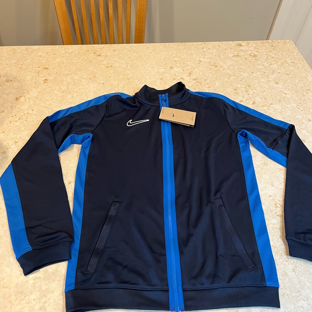 Nike Black and Blue Sports Jacket